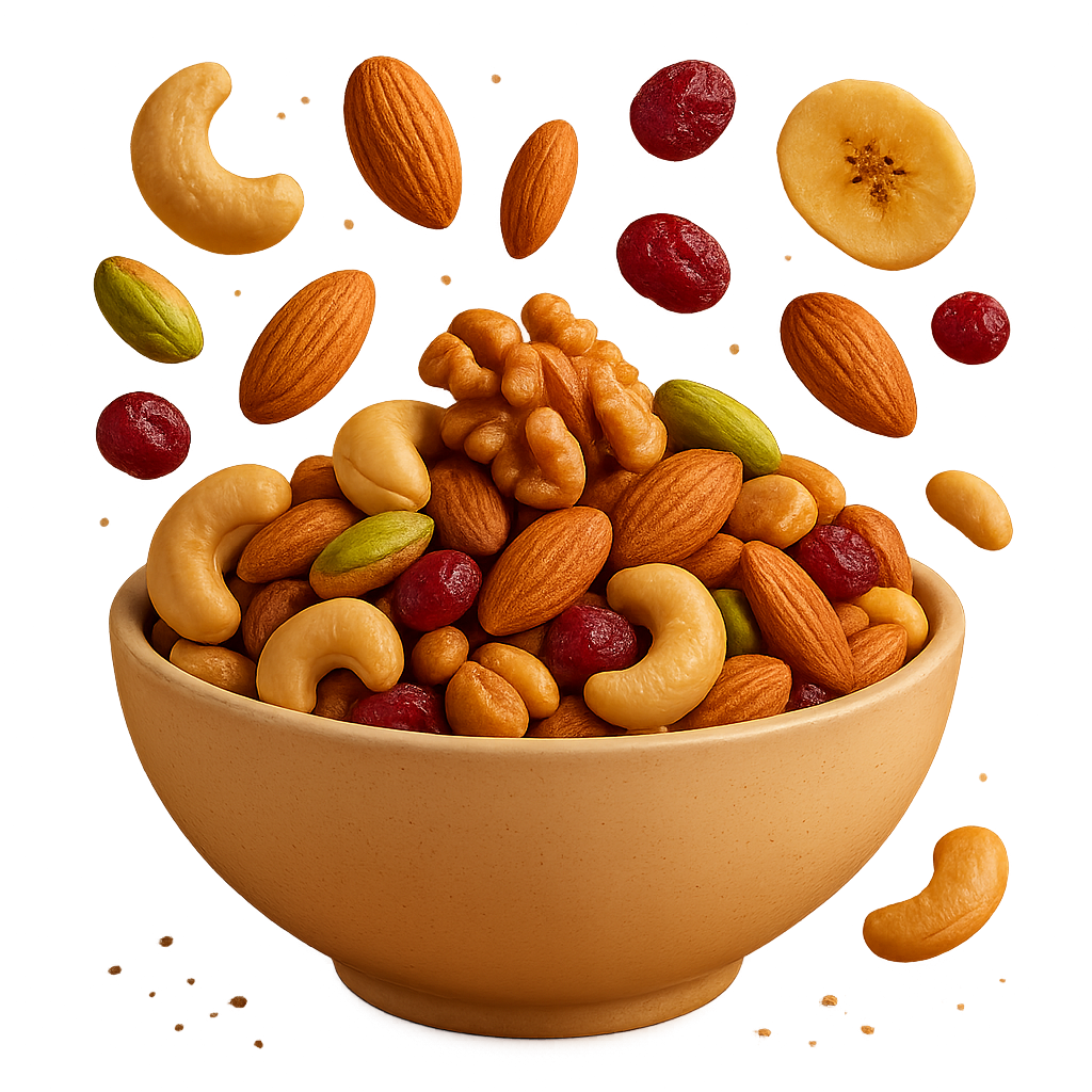 Bowl of healthy snacks